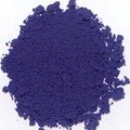 pigment bleu à la chaux